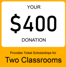 $400 donation supports two classroom scholarships.