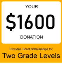 $1600 donation supports two grade levels.